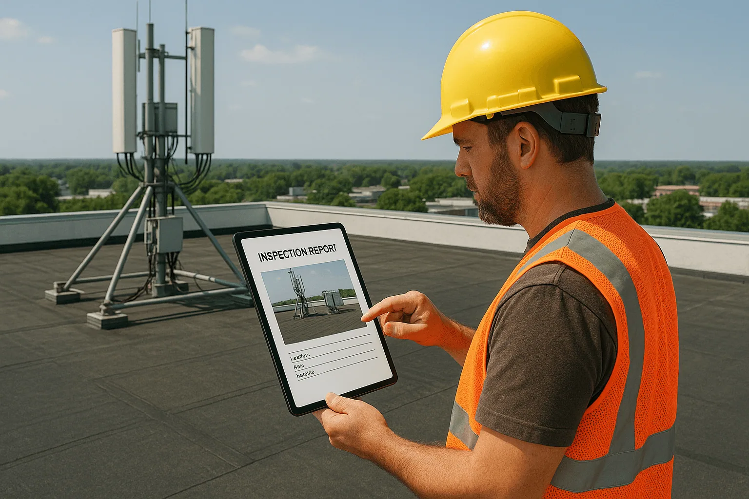 reporting of the inspected roof condition