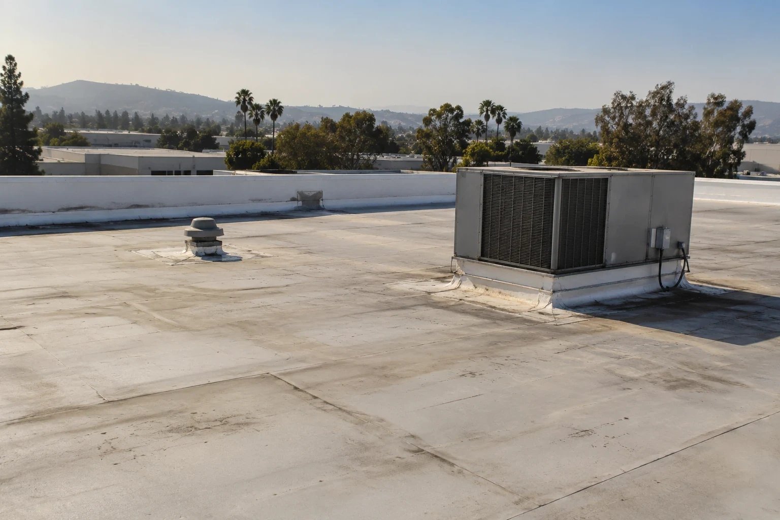 Distribution roof planning alongside moving goods