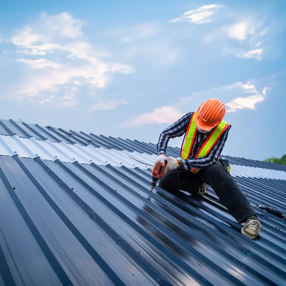 roofing plan around an occupied school